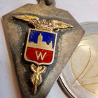 VANHA Merkki  Jetoni Viipuri 1924 Hopeaa 1924 KOMEA - pikkukuva 1
