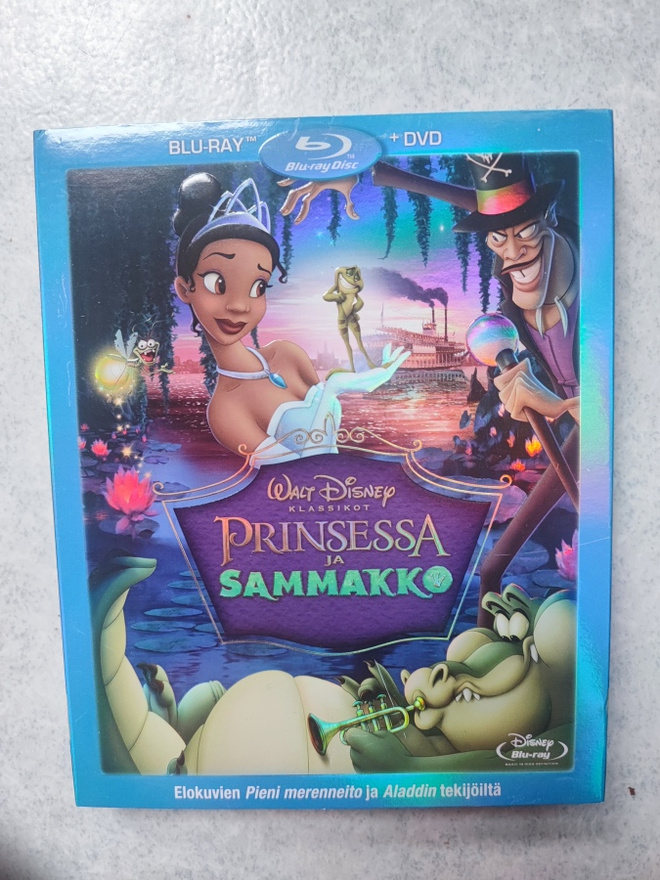 Prinsessa ja sammakko BLU-RAY DISNEY
