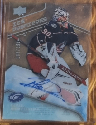 Elvis Merzlikins Ice rookie auto /399