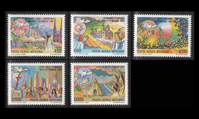 Vatikaani 952-6 ** Paavi Johannes Paul II maailmanmatkat (19