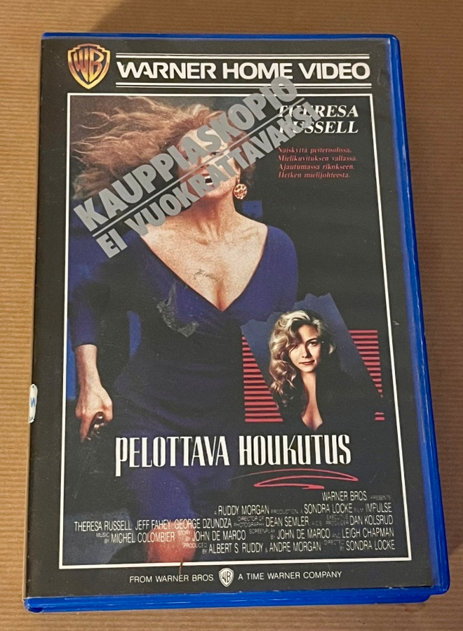 Pelottava Houkutus VHS kauppiaskopio
