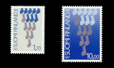 1026-7 ** Suomi 70 vuotta (1987)