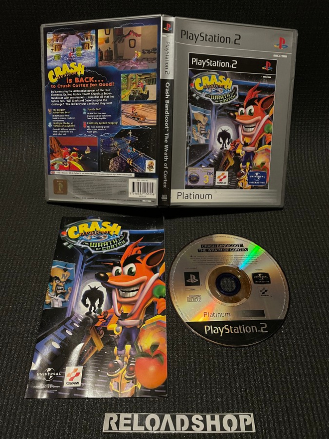 Crash Bandicoot: The Wrath Of Cortex PLATINUM PS2 - CIB