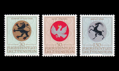 Liechtenstein 514-6 ** Vaakunoita (1969)