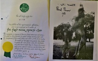 Jousiammunta taulu Kunniakirja Fred Bear