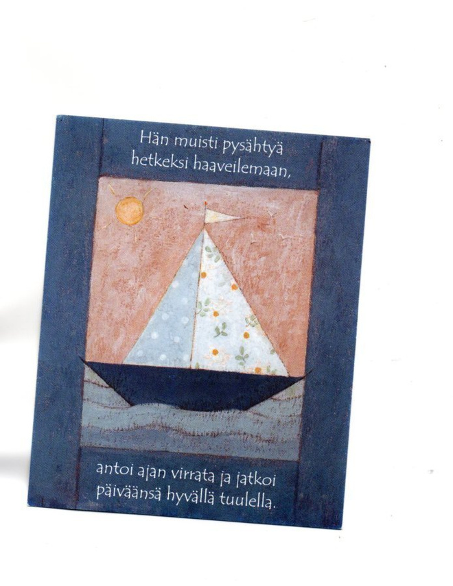°°HYVÄLLÄ TUULELLA....°° -KORTTI / Anu Pellinen (Nro 118)