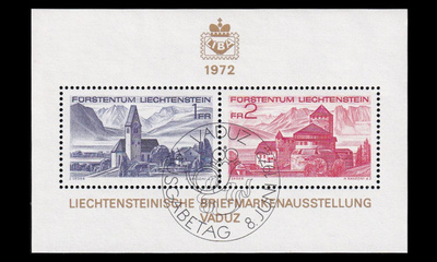 Liechtenstein 565-6BL9 o Postimerkkinäyttely LIBA 72 (1972)