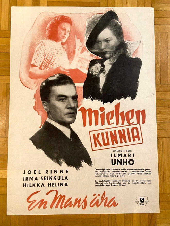 Vanha elokuvajuliste: Miehen kunnia