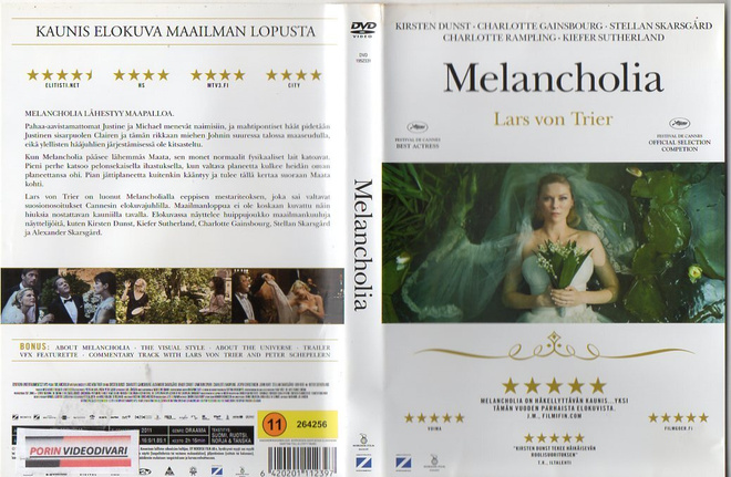 Melancholia	(40 573)	k	-FI-	DVD	suomik.		kirsten dunst	2011