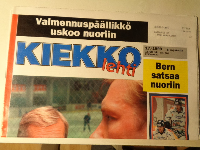 Kiekkolehti Nro 17/1999 (26.11)