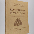 Kai von Fieandt : Kokeellinen psykologia harjoitustehtävinä - pikkukuva 1