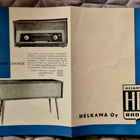 Helkama HR Radio – esite vuodelta 1958/1959 - pikkukuva 2