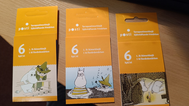 34 kpl ** Muumi merkkiä 1lk.