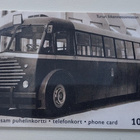 Linja-auto aiheinen puhelinkortti yli 20 v. takaa - pikkukuva 1