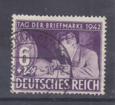 Saksa reich 1943 LaPe 807 leimattuna.