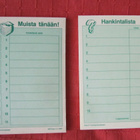 Vanhoja toimiston Post-it tiedotelappuja ym, 6 erilaista - pikkukuva 3