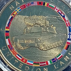 NATO - United on land, Kullanvärinen kolikko. Halkaisija - 3 - pikkukuva 1