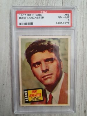 Burt Lancaster keräilykortti, PSA 8