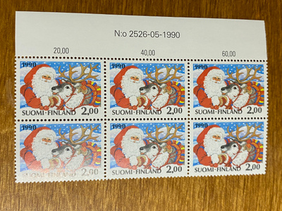 JOULU 1990 2MK NUMEROKUUSILO**