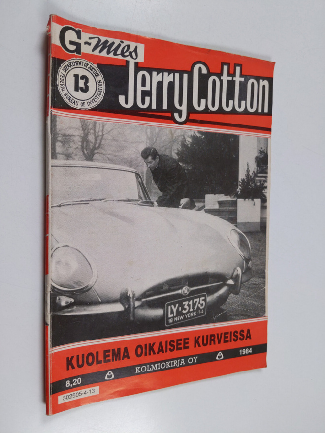 Jerry Cotton  13/1984 : Kuolema oikaisee kurveissa