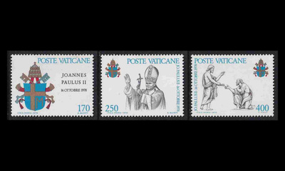 Vatikaani 736-8 ** Paavi Johannes Paavali II (1979)