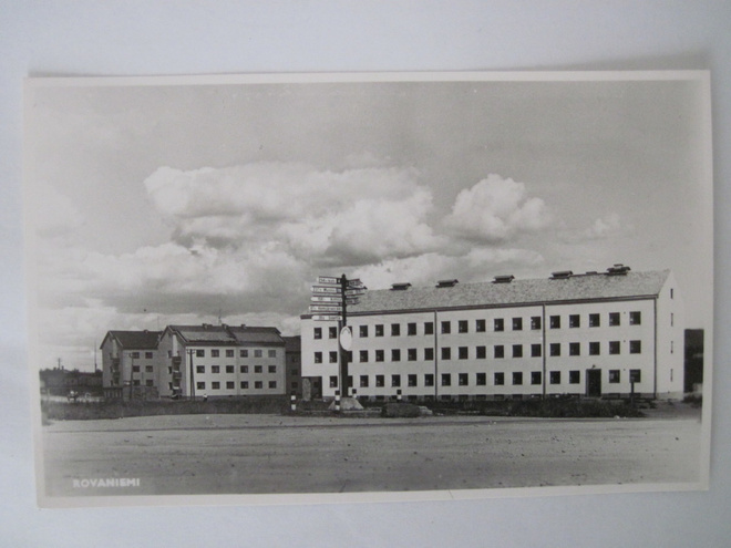 VANHA Postikortti Rovaniemi 1950-luku Alkup.Mallikappale