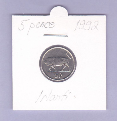 Irlanti 52 Pence v.1992 KM#28