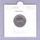 Irlanti 5 Pence v.1992 KM#28 - pikkukuva 1