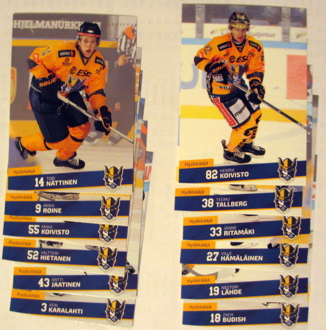 Cardset 2016-17 Mikkelin Jukurit 229-240 teamset