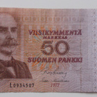 50 mk  1977 Suomi, Ståhlberg, L sarja - pikkukuva 1