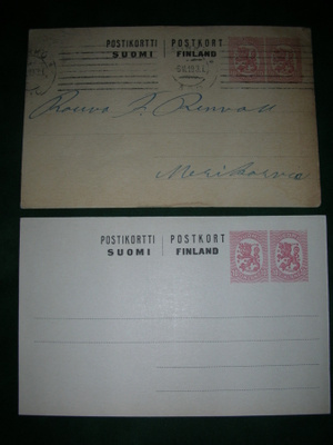 2 ehiökorttia 1900-luvun alusta