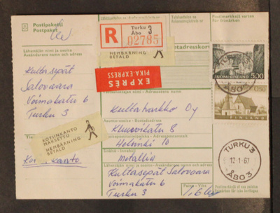 # 23207 # R+Exp paketti kotiinkanolla Turku 3 > Helsinki
