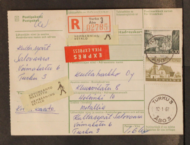 # 23207 # R+Exp paketti kotiinkanolla Turku 3 > Helsinki