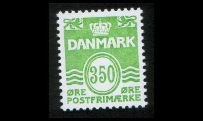 Tanska 1027 ** Aaltoviiva 350 öre (1992)