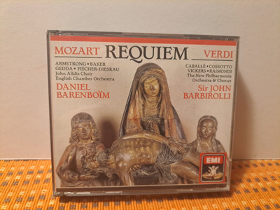 Mozart/Verdi:Requiem-Barenboim/Barbirolli ym. 2CD