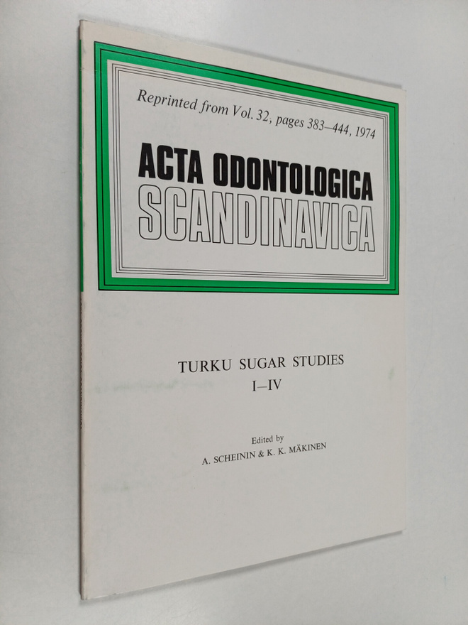 Turku sugar studies 1-4 : reprinted from vol. 32, pages 3...