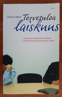 Corinne Maier: Tervetuloa laiskuus