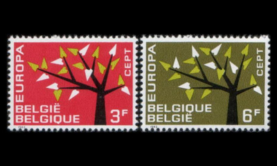 Belgia 1282-3 ** Europa (1962)