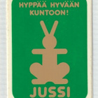 Jussi-urheiluvaatetarra 1970-luvulta - pikkukuva 1