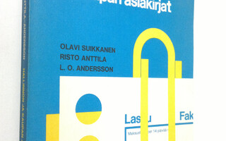 Olavi Suikkanen : Hallinnon ja kaupan asiakirjat