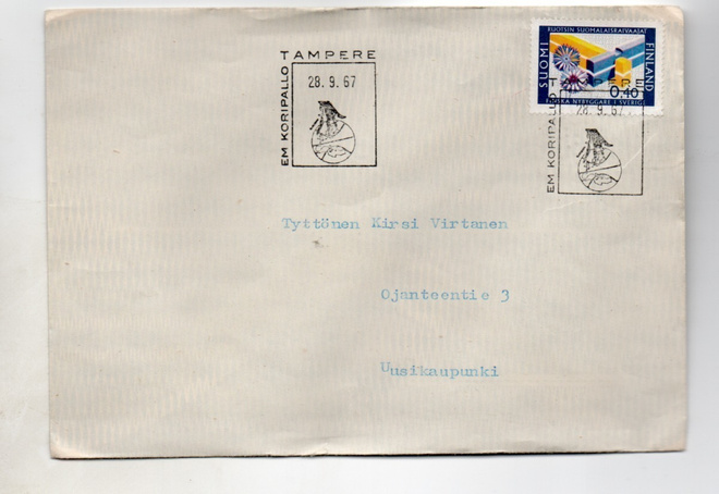 Tampere: EM koripallo (erikoisleima 28.9.1967)