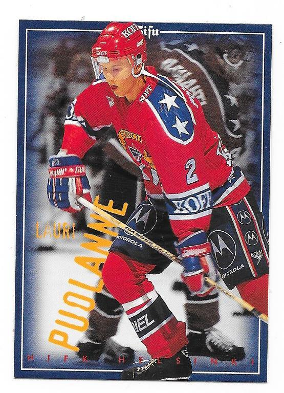 1996-97 Sisu Redline #6 Lauri Puolanne HIFK