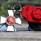 Hopeinen. Suomen Leijonan Ritarimerkki. MINI - pikkukuva 5