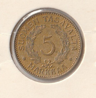 5 markkaa 1939 AlPr