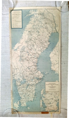 Sveriges Kommunikationers karta över Sverige Kartta