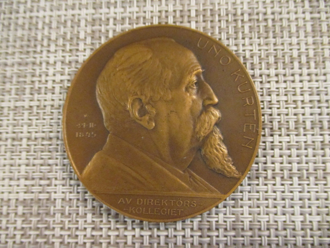 Uno Kurtén mitali 1925 /Emil Wikström 1925.
