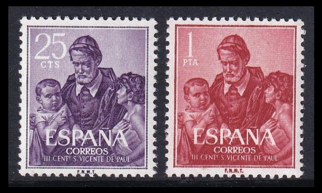 Espanja 1191-2 ** Vinzenz von Paul (1960)