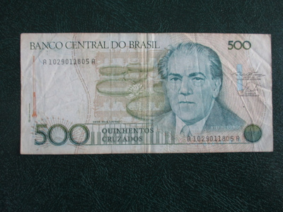 BRASIL 500 CRUZEIROS 1986-88 K-500