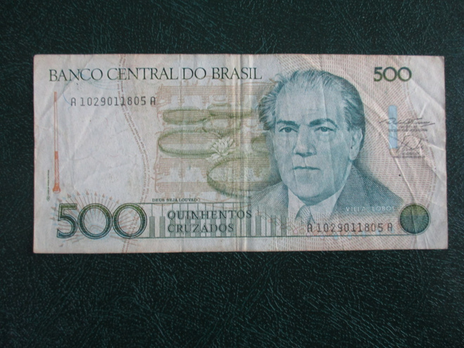BRASIL 500 CRUZEIROS 1986-88  K-500