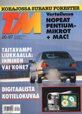 Tekniikan Maailma n:o 20 1997 Subaru Forester. Toyota Avensi